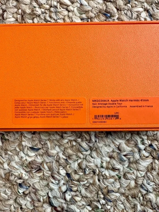 Hermes Double Tour Leather Band 40mm for Apple Watch + Box Authentic - Picture 8 of 9